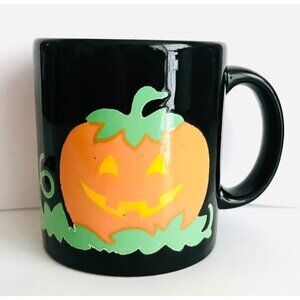 Vintage Waechtersbach Halloween Pumpkin Mug W. Germany Coffee Cup Ceramic